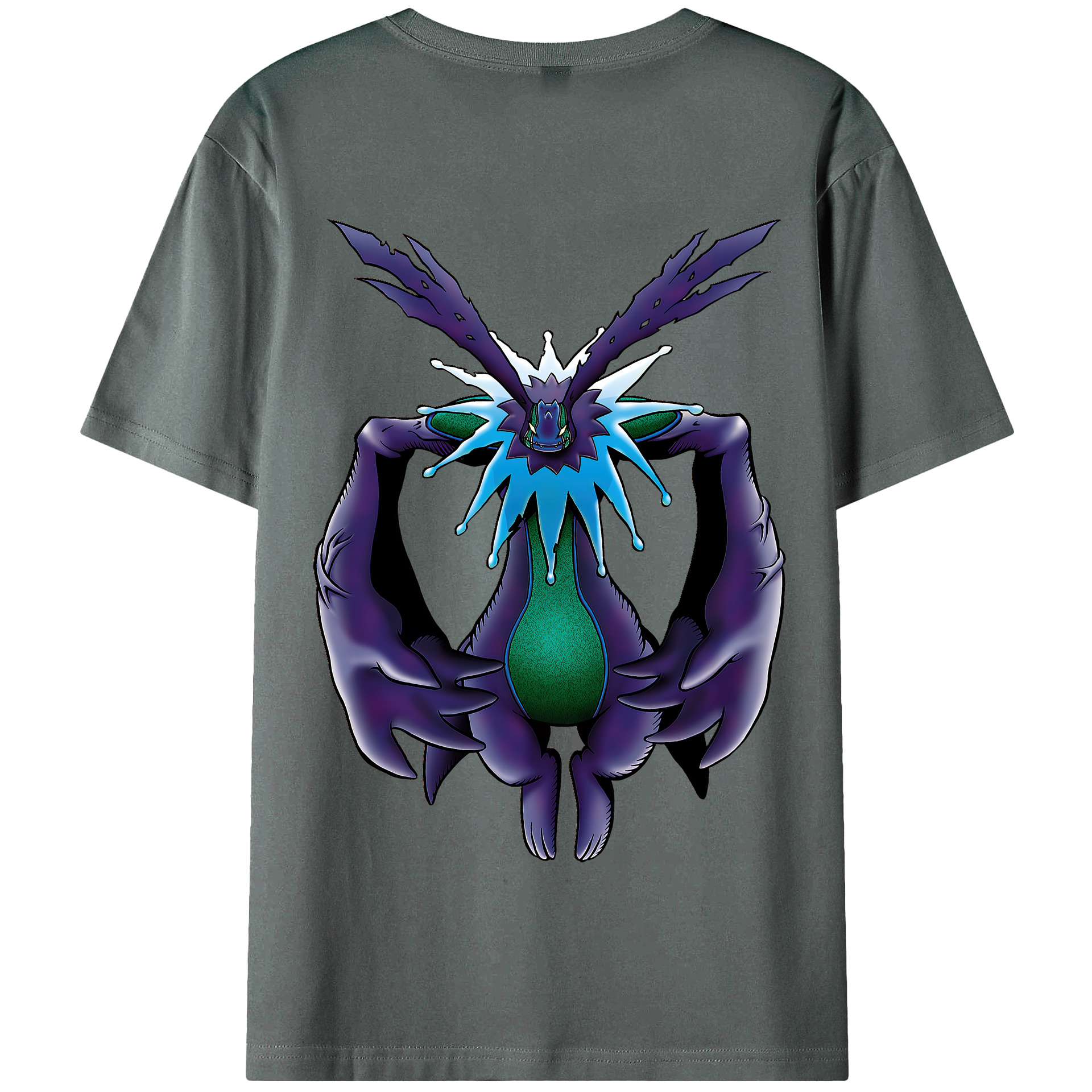 （画像用） Digimon デジタルモンスター/デジモン 綿100％半袖Tシャツ（背面プリント）